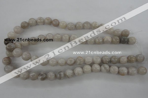 CAG1898 15.5 inches 12mm round grey agate beads wholesale