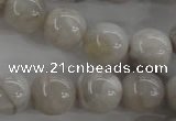 CAG1900 15.5 inches 16mm round grey agate beads wholesale