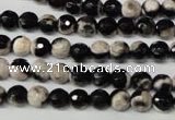 CAG2241 15.5 inches 6mm faceted round fire crackle agate beads