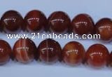 CAG2323 15.5 inches 10mmround red line agate beads wholesale