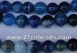 CAG2342 15.5 inches 8mm round blue line agate beads wholesale