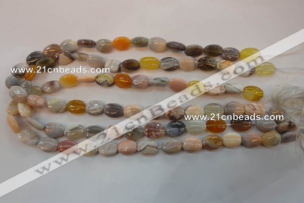 CAG2358 15.5 inches 10*14mm oval African botswana agate beads