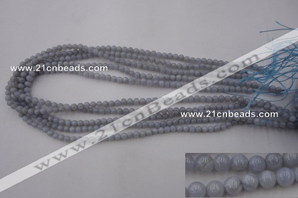 CAG2365 15.5 inches 4mm round blue lace agate beads wholesale