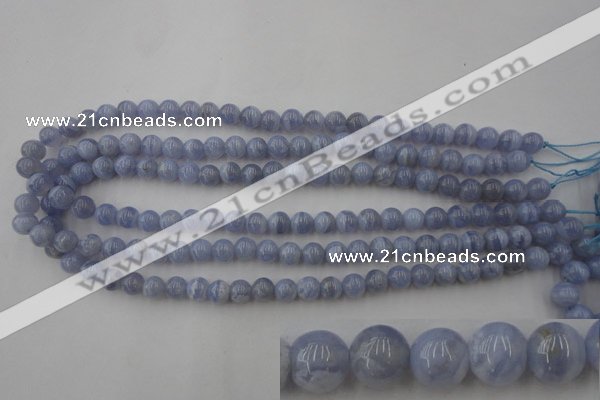 CAG2367 15.5 inches 8mm round blue lace agate beads wholesale