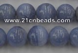 CAG2370 15.5 inches 14mm round blue lace agate beads wholesale