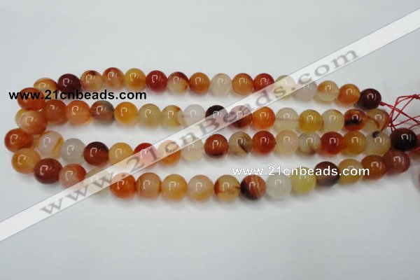 CAG2375 15.5 inches 12mm round red agate beads wholesale