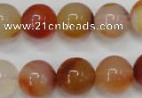 CAG2376 15.5 inches 14mm round red agate beads wholesale