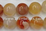 CAG2377 15.5 inches 16mm round red agate beads wholesale