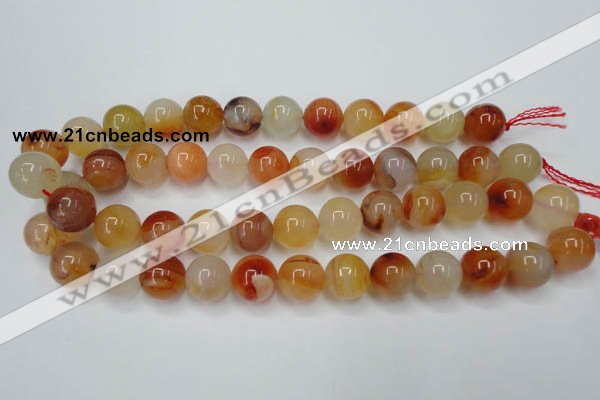 CAG2377 15.5 inches 16mm round red agate beads wholesale