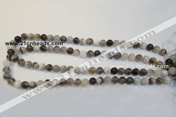 CAG2412 15.5 inches 8mm round Chinese botswana agate beads