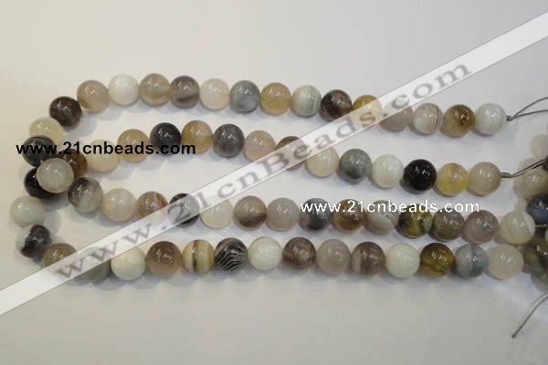 CAG2414 15.5 inches 12mm round Chinese botswana agate beads