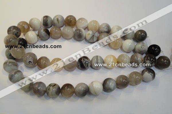 CAG2416 15.5 inches 16mm round Chinese botswana agate beads