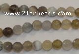 CAG2421 15.5 inches 6mm faceted round Chinese botswana agate beads