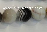 CAG2426 15.5 inches 16mm faceted round Chinese botswana agate beads