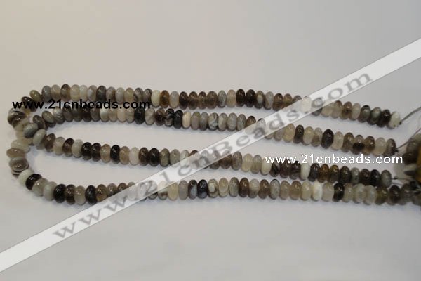 CAG2430 15.5 inches 5*8mm rondelle Chinese botswana agate beads