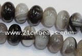 CAG2432 15.5 inches 10*14mm rondelle Chinese botswana agate beads