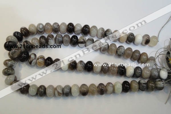 CAG2432 15.5 inches 10*14mm rondelle Chinese botswana agate beads