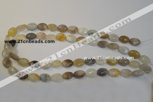 CAG2442 15.5 inches 10*14mm oval Chinese botswana agate beads