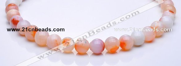 CAG265 15 inch 12mm round agate gemstone beads Wholesale