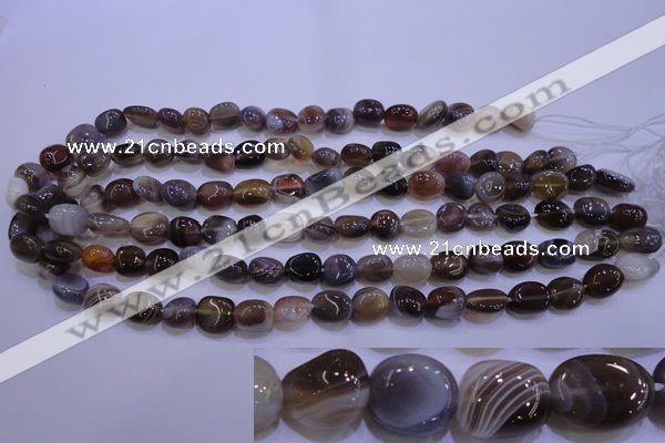 CAG2771 15.5 inches 8*12mm nuggets botswana agate beads wholesale