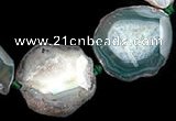 CAG329 rough agate nugget shape  gemstone beads Wholesale