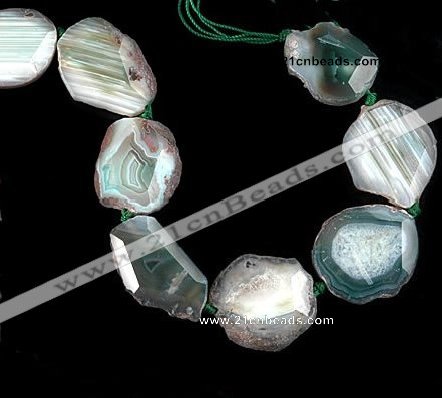 CAG329 rough agate nugget shape  gemstone beads Wholesale