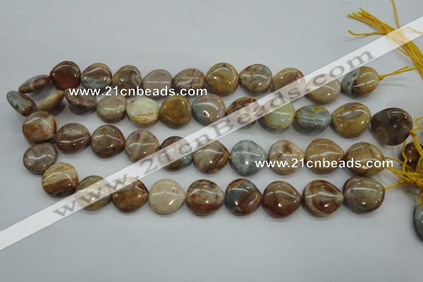 CAG3598 15.5 inches 18*18mm heart Morocco agate beads wholesale
