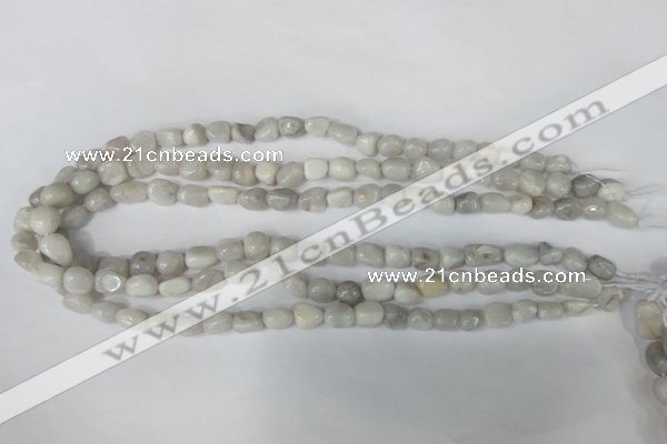 CAG3600 15.5 inches 8*10mm nuggets natural crazy lace agate beads