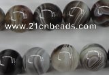 CAG3685 15.5 inches 14mm round botswana agate beads wholesale