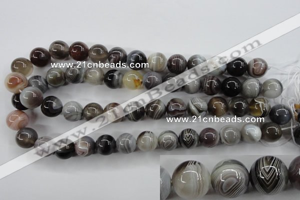 CAG3685 15.5 inches 14mm round botswana agate beads wholesale