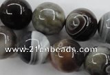 CAG3687 15.5 inches 18mm round botswana agate beads wholesale