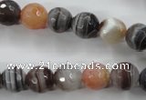 CAG3693 15.5 inches 10mm faceted round botswana agate beads wholesale