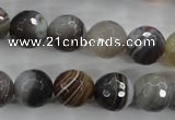 CAG3694 15.5 inches 12mm faceted round botswana agate beads wholesale