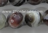 CAG3698 15.5 inches 20mm faceted round botswana agate beads wholesale