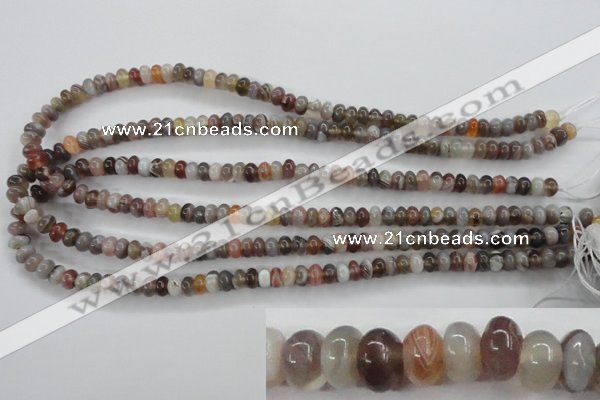CAG3701 15.5 inches 4*6mm rondelle botswana agate beads wholesale