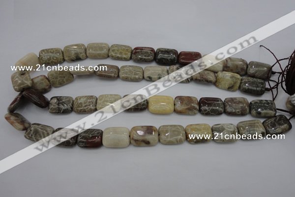 CAG3892 15.5 inches 13*18mm rectangle chrysanthemum agate beads