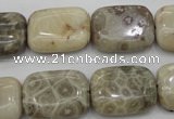 CAG3893 15.5 inches 15*20mm rectangle chrysanthemum agate beads