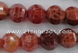 CAG4171 15.5 inches 14mm pumpkin natural fire agate beads