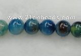 CAG423 15.5 inches 12mm round blue agate beads Wholesale