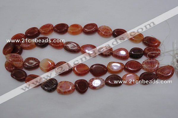 CAG4230 15.5 inches 12*16mm - 14*19mm freeform natural fire agate beads