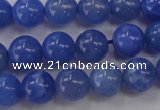 CAG4301 15.5 inches 6mm round dyed blue fire agate beads