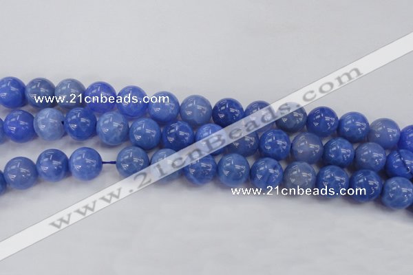 CAG4303 15.5 inches 10mm round dyed blue fire agate beads