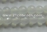 CAG4340 15.5 inches 4mm round white agate beads wholesale