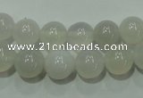 CAG4342 15.5 inches 8mm round white agate beads wholesale