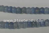 CAG4371 15.5 inches 5*8mm rondelle dyed blue lace agate beads