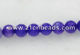 CAG438 5pcs 14mm&18mm faceted round violet agate beads wholesale