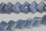 CAG4396 15.5 inches 12*12mm diamond dyed blue lace agate beads