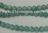 CAG4401 15.5 inches 6mm round dyed blue lace agate beads