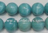 CAG4405 15.5 inches 14mm round dyed blue lace agate beads