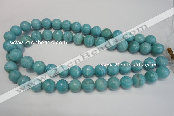 CAG4405 15.5 inches 14mm round dyed blue lace agate beads